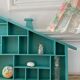 Homemade locker shelves