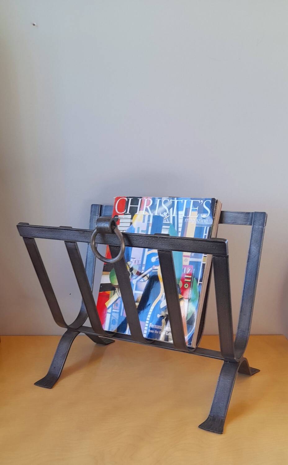 Brutalist magazine rack