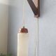 Wooden applique with 60s glass blind