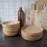 Set de 6 assiettes creuses en grès