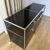 USM Haller chest of drawers in Graphite Black