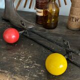Vintage ball coat rack