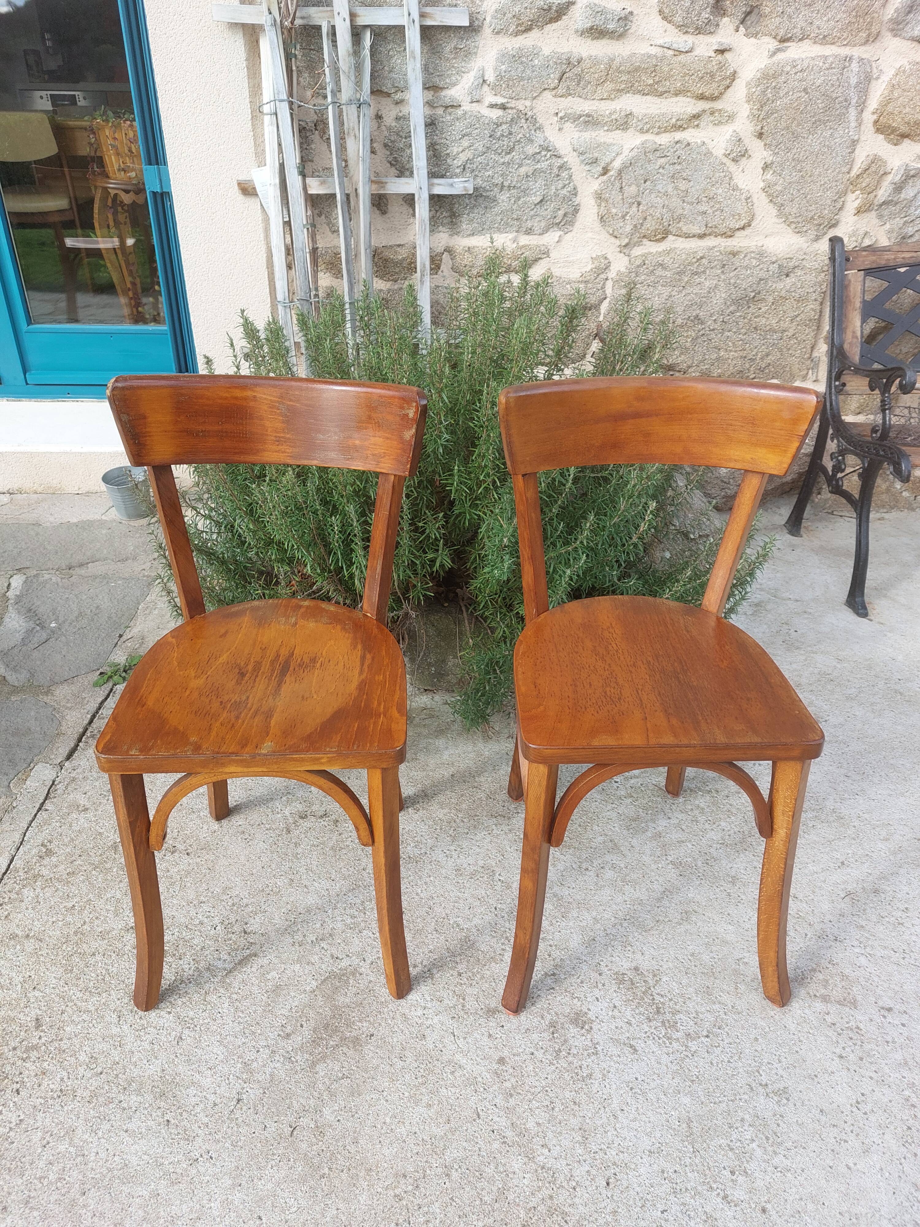 pair of Luterma bistro chairs, dark shade