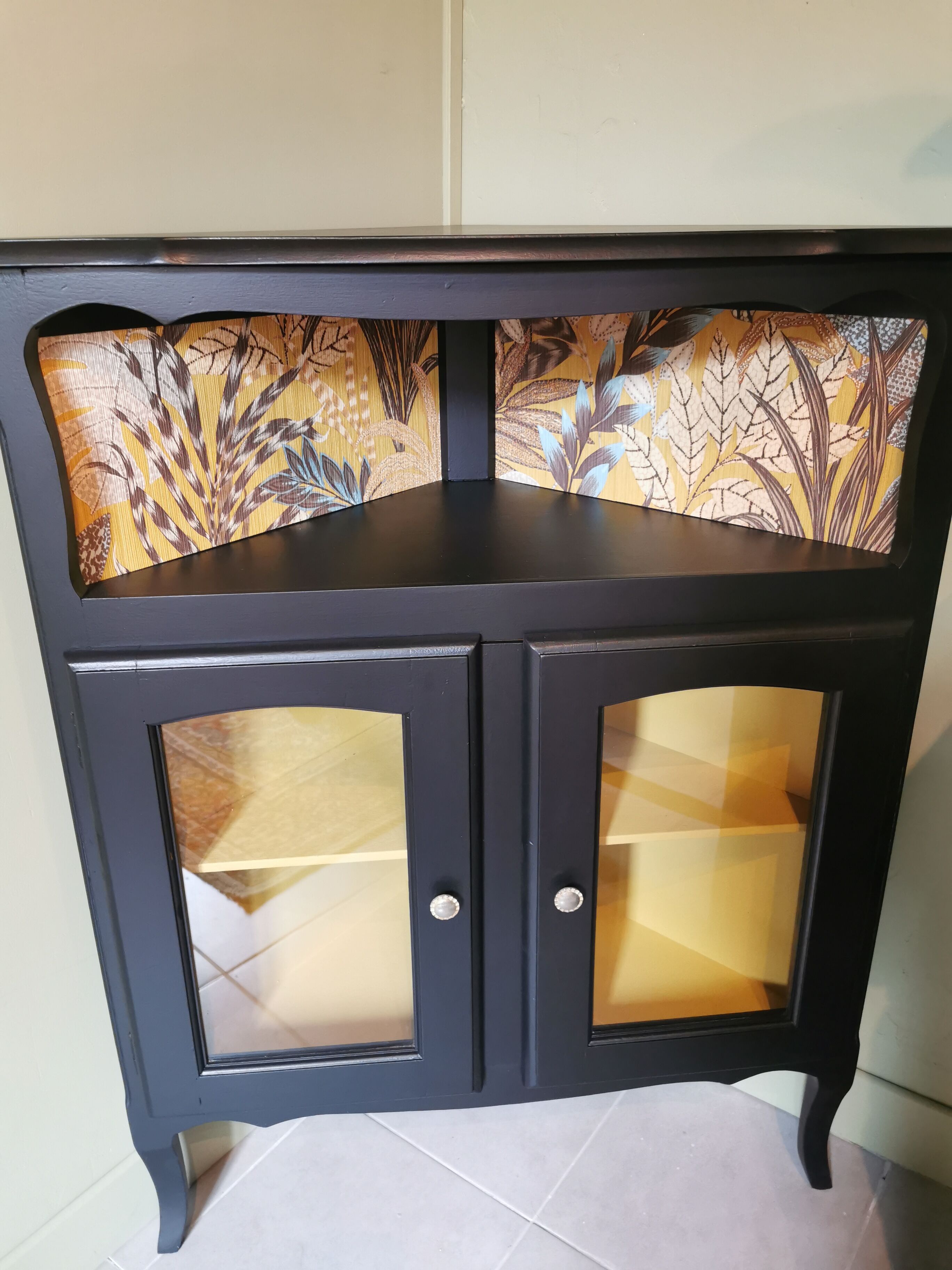 Restyled corner cabinet