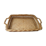 Woven rattan tray
