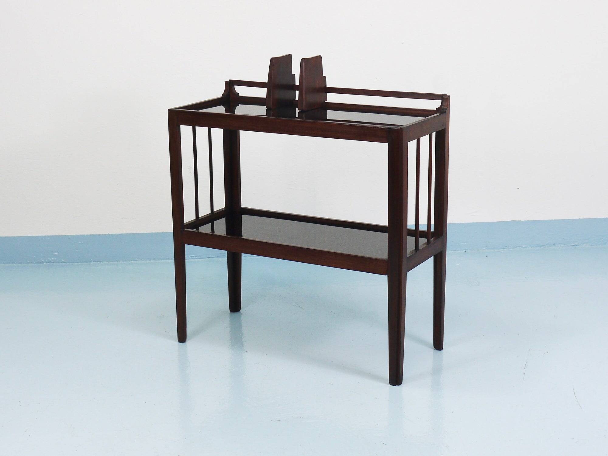 Hagenauer Jirasek unique side table, book shelf, Vienna, 1940s