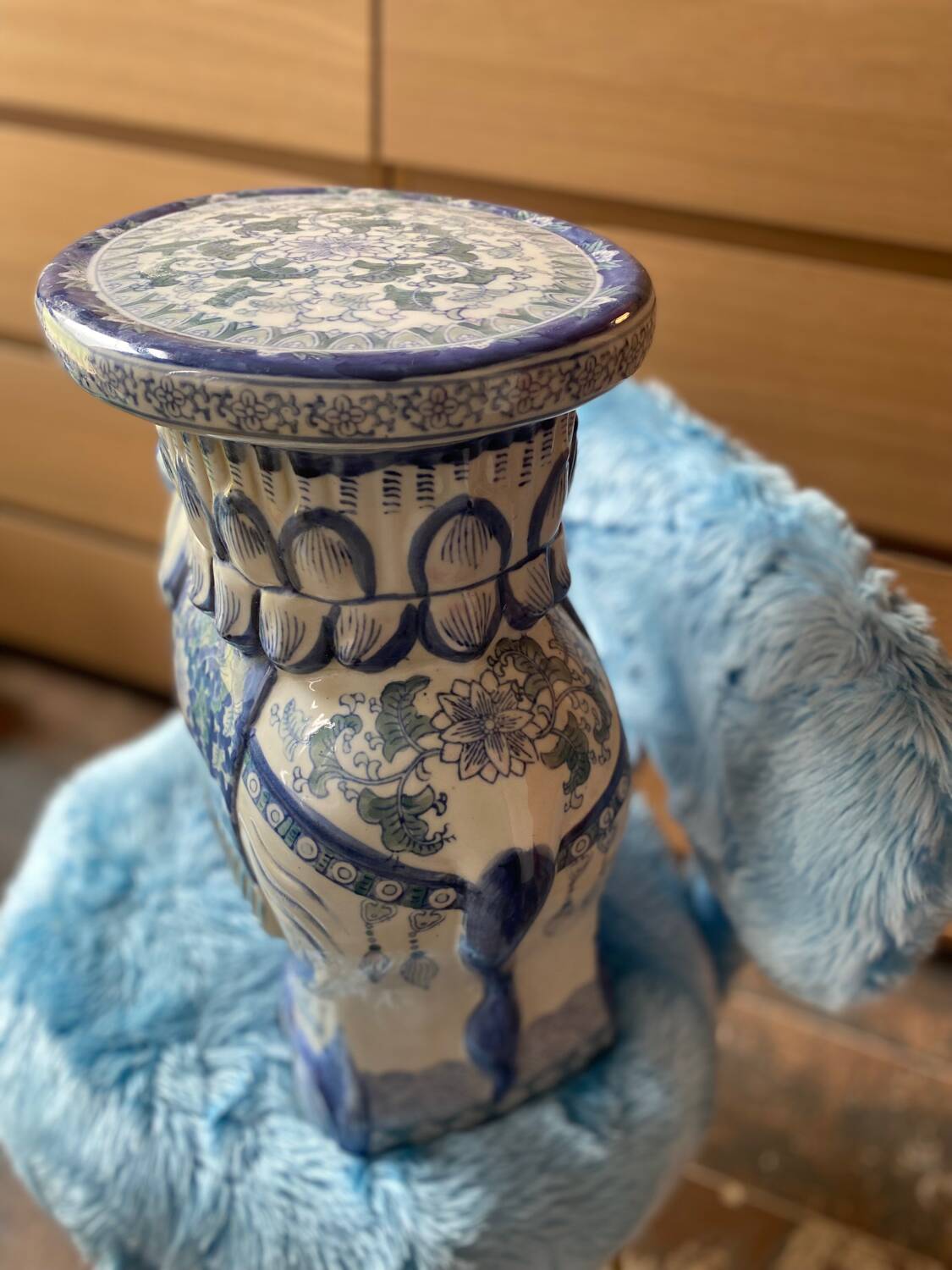 Glazed ceramic elephant