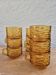 Amber glass cups