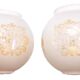 Pair of globes for light fixtures