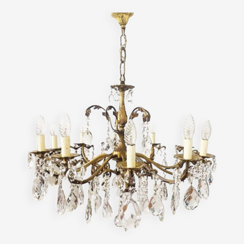 Lustre baroque italien du milieu du siècle Hollywood Regency