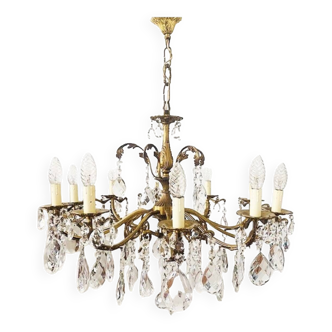 Baroque Italian Chandelier Mid-century Hollywood Regency