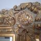 Grand miroir ancien monumental 185x145 bois doré glace biseautée style