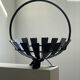 Brutalist wrought iron basket from the 1960s.
