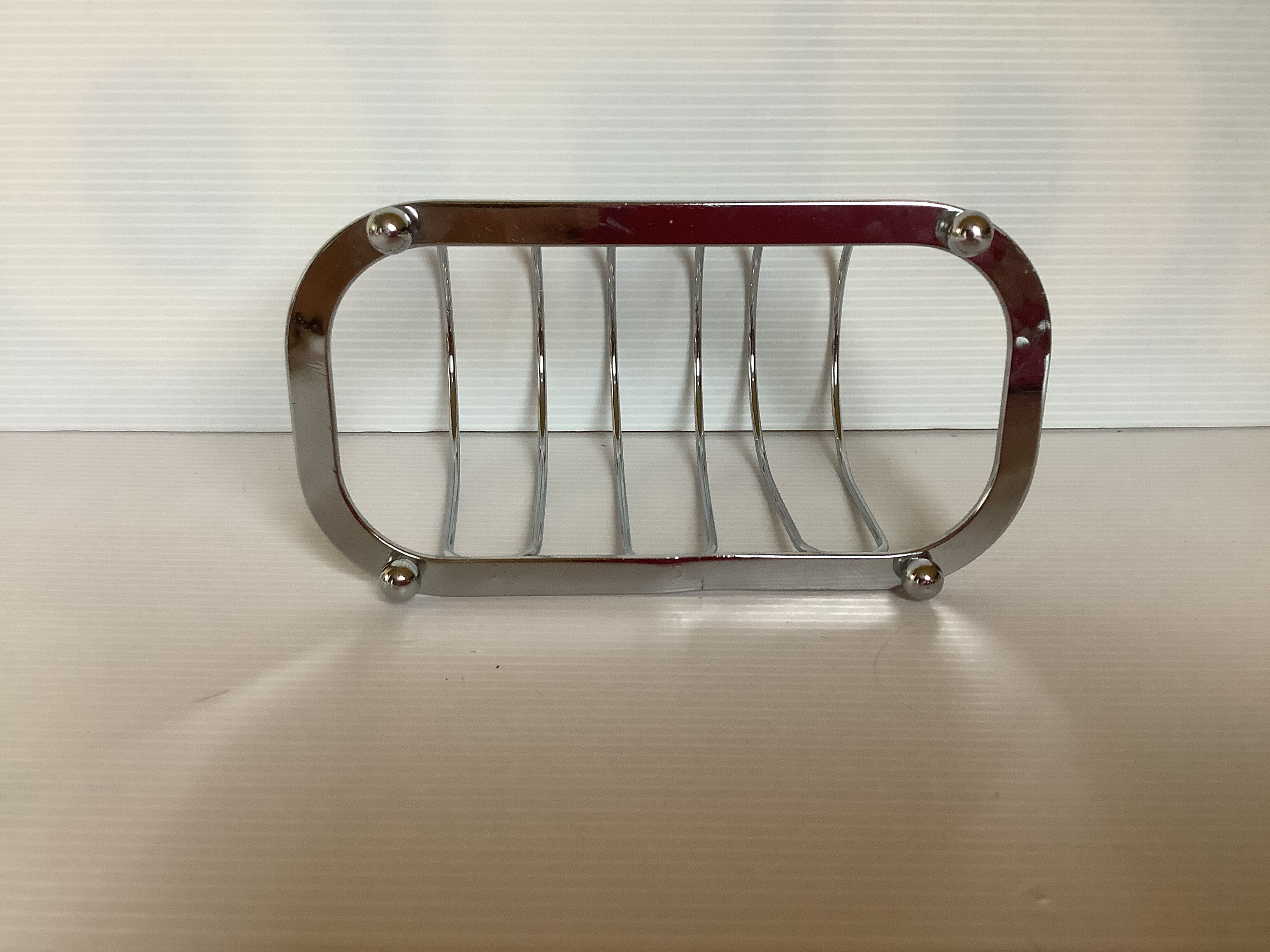 Toast door chrome metal feet balls