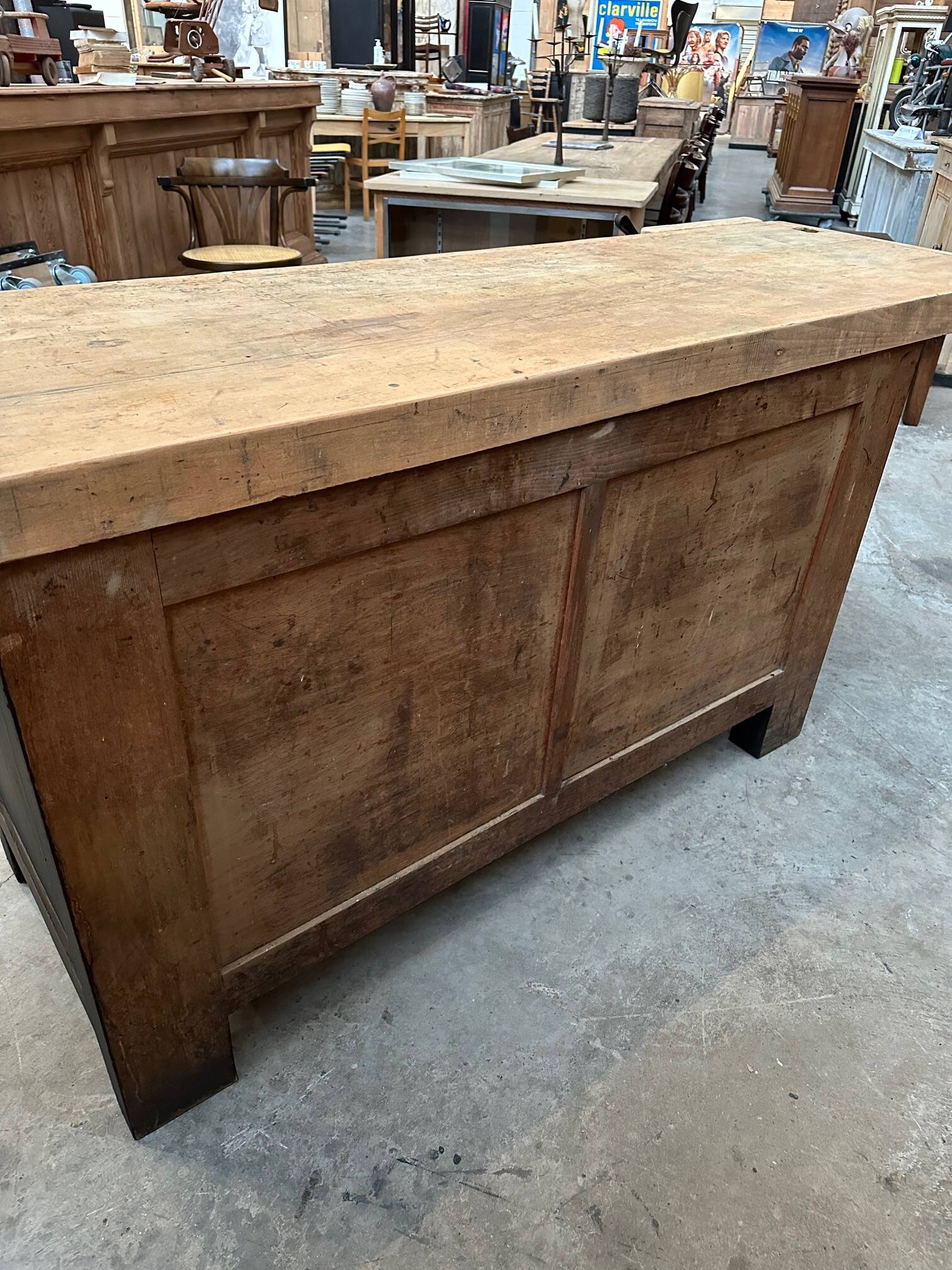 Old carpentry workbench