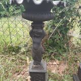 Pair of cast iron planters