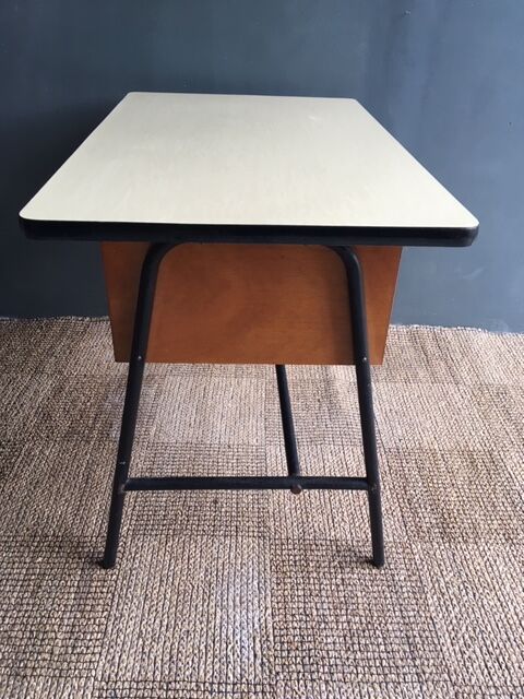 Bureau et sa chaise formica année 50