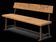 Banc style industriel