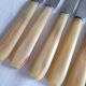 12 fruit knives, dessert. horn handle. length 19 cm