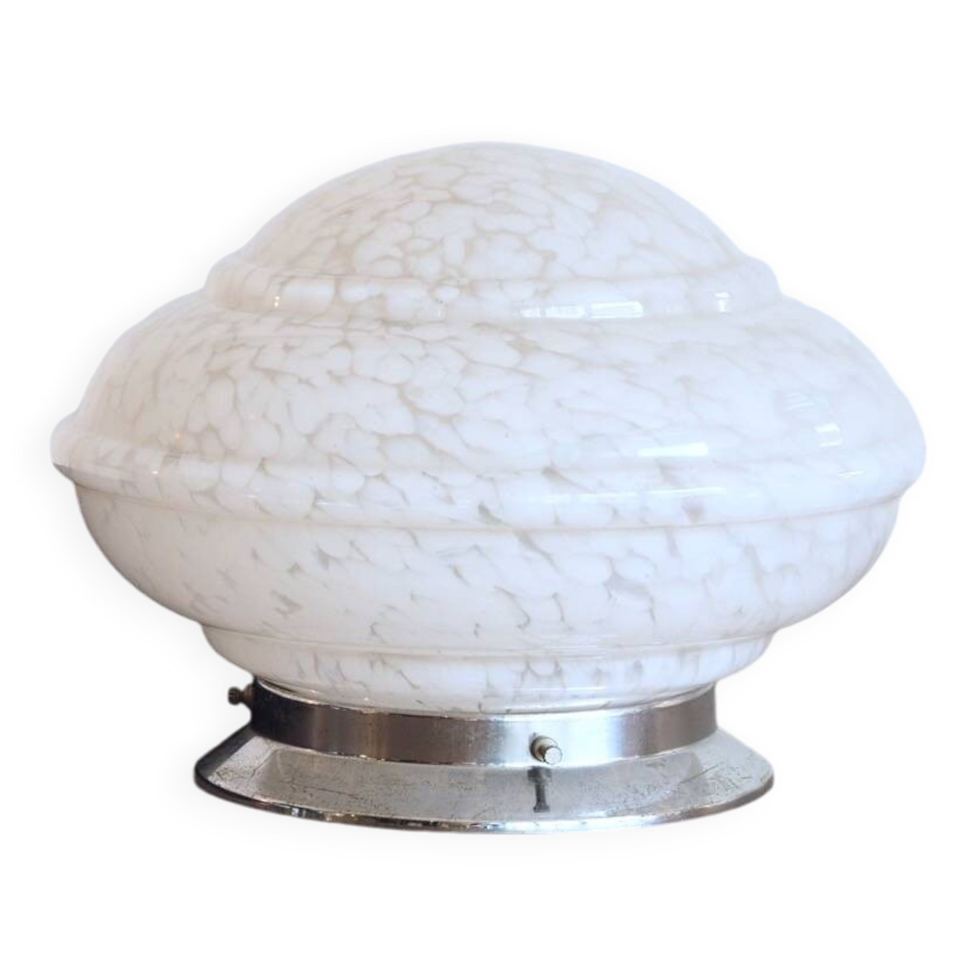 Art deco ceiling light/wall light/lamp in clichy glass