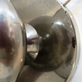 Large chrome table lamp with foot balls, 60s-70s