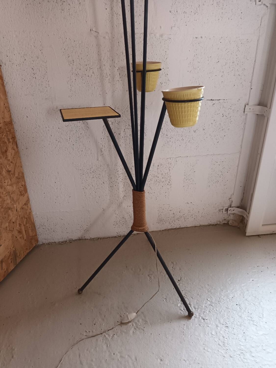 Vintage tripod floor lamp