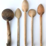 Couverts en bois vintage