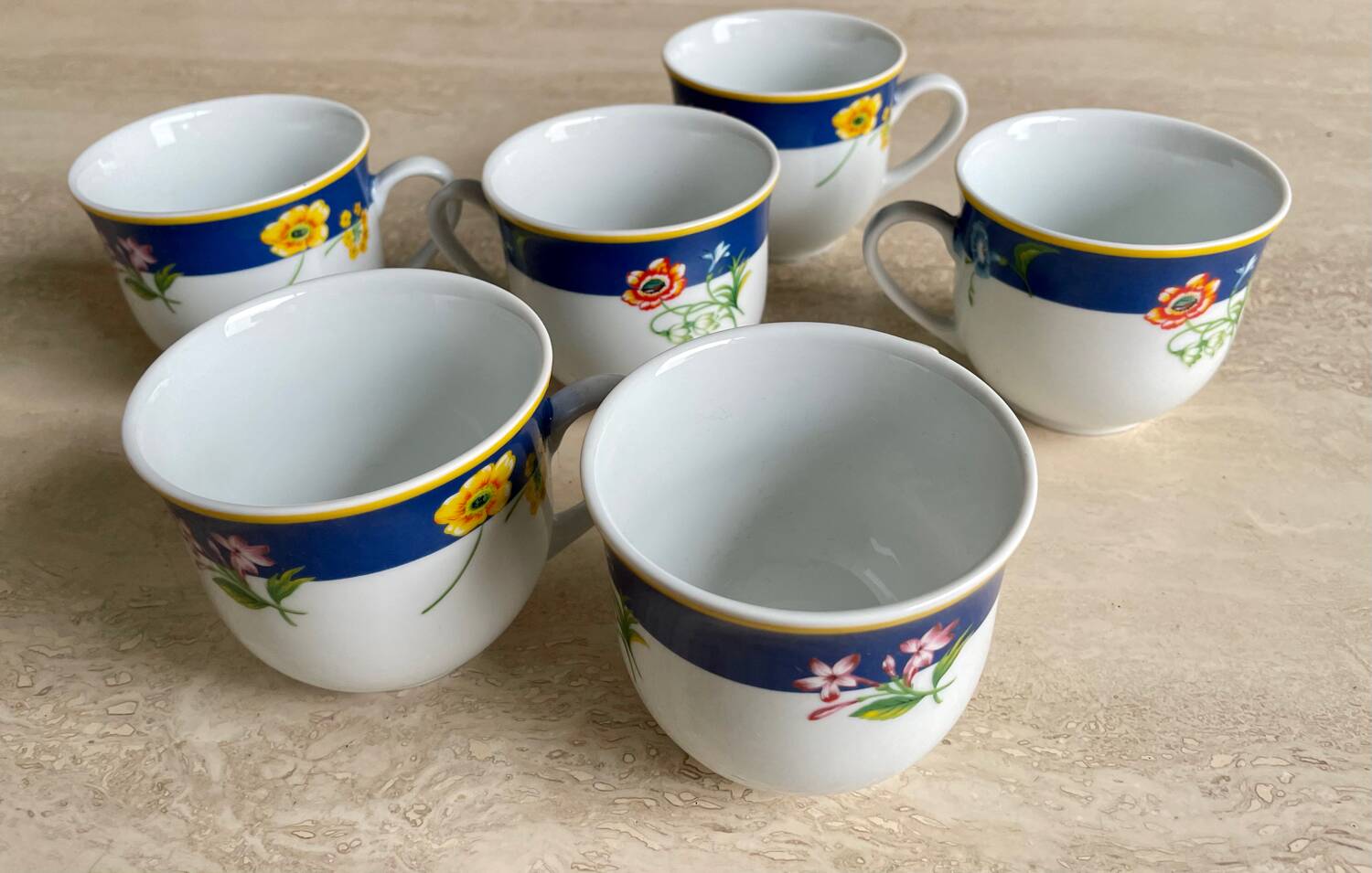 Kenzo porcelain tea cups