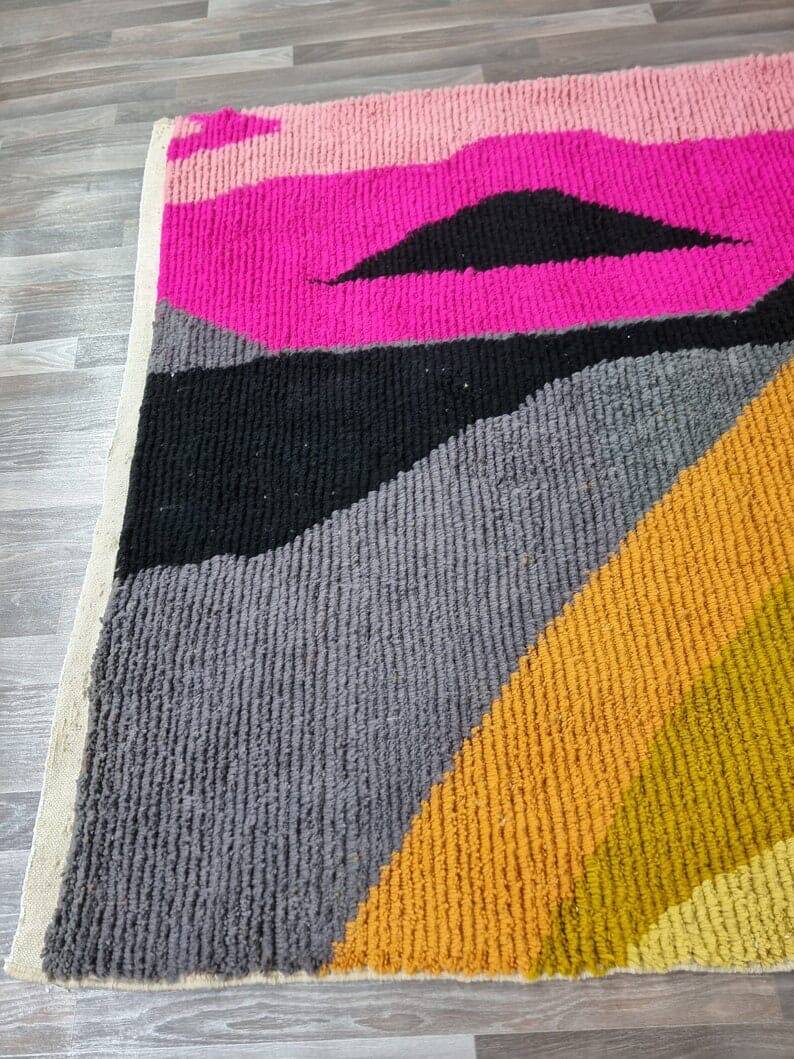 Tapis beni ouraine fait main traditionnelle taille 150 x 250 cm