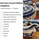 REAL OLD WILLOW English Porcelain Dinner Service - 27 pieces