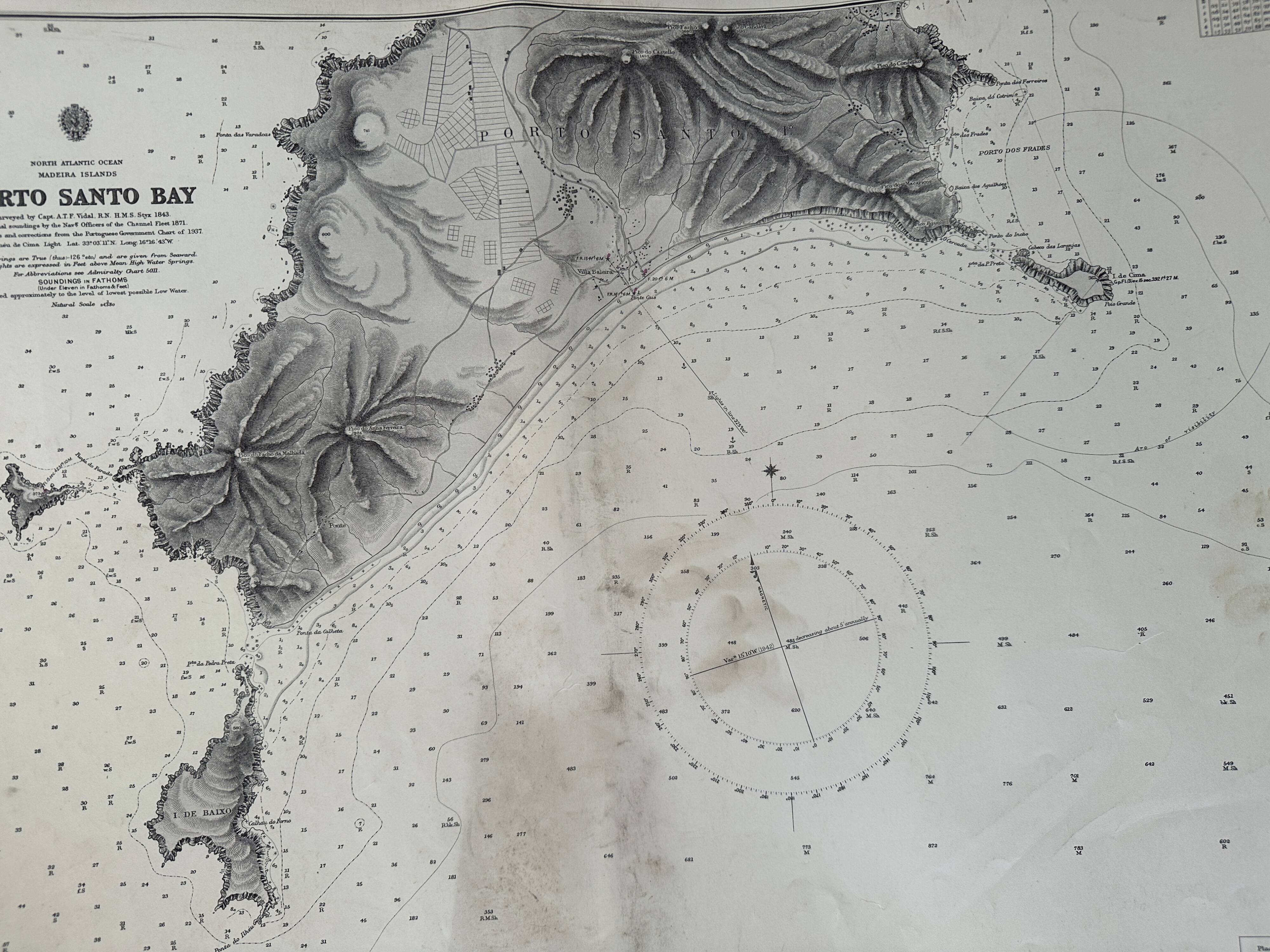 Porto Santo Bay Madeira Islands Map
