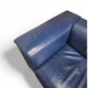 Poltrona Frau set / dark blue leather / Talus / sofa - chairs - / 3 seater / 2 x lounge chair