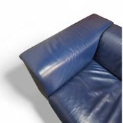 Poltrona Frau set / dark blue leather / Talus / sofa - chairs - / 3 seater / 2 x lounge chair