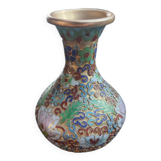 Vase chinois cloissoné