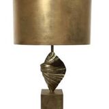 Authentic Maison Charles lamp, in brass and