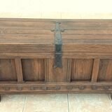 Rustic solid oak chest