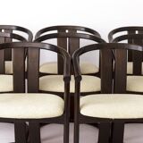 Set of 8 Vintage Casala Dining Armchairs – 1960s/70s Mid-Century Modern