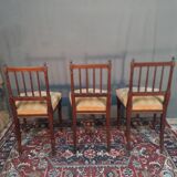 Trois chaises en acajou style Louis XVI