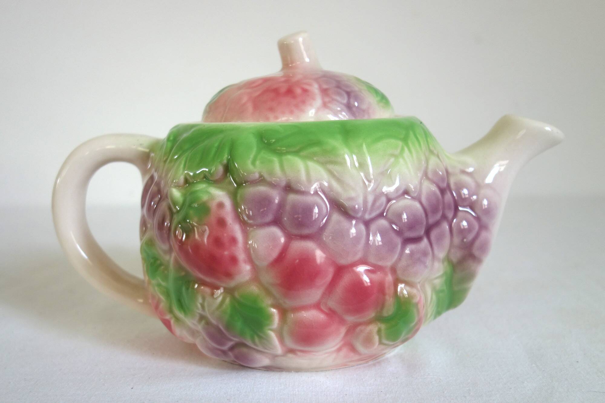 Barbotine Vintage Fruit Tea Set for 6 People