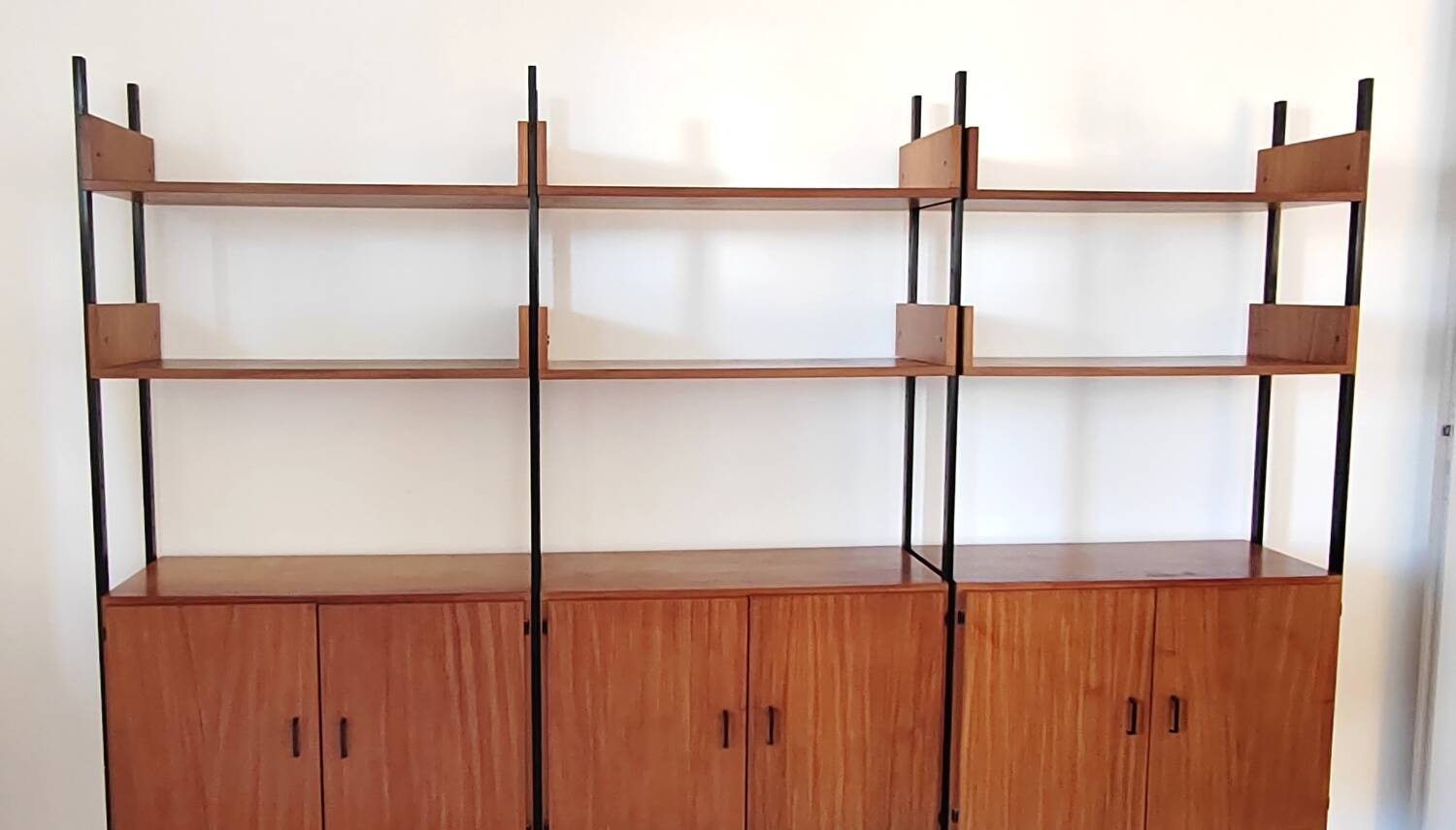 vintage Scandinavian teak bookcase