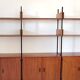 bibliothèque vintage scandinave teck