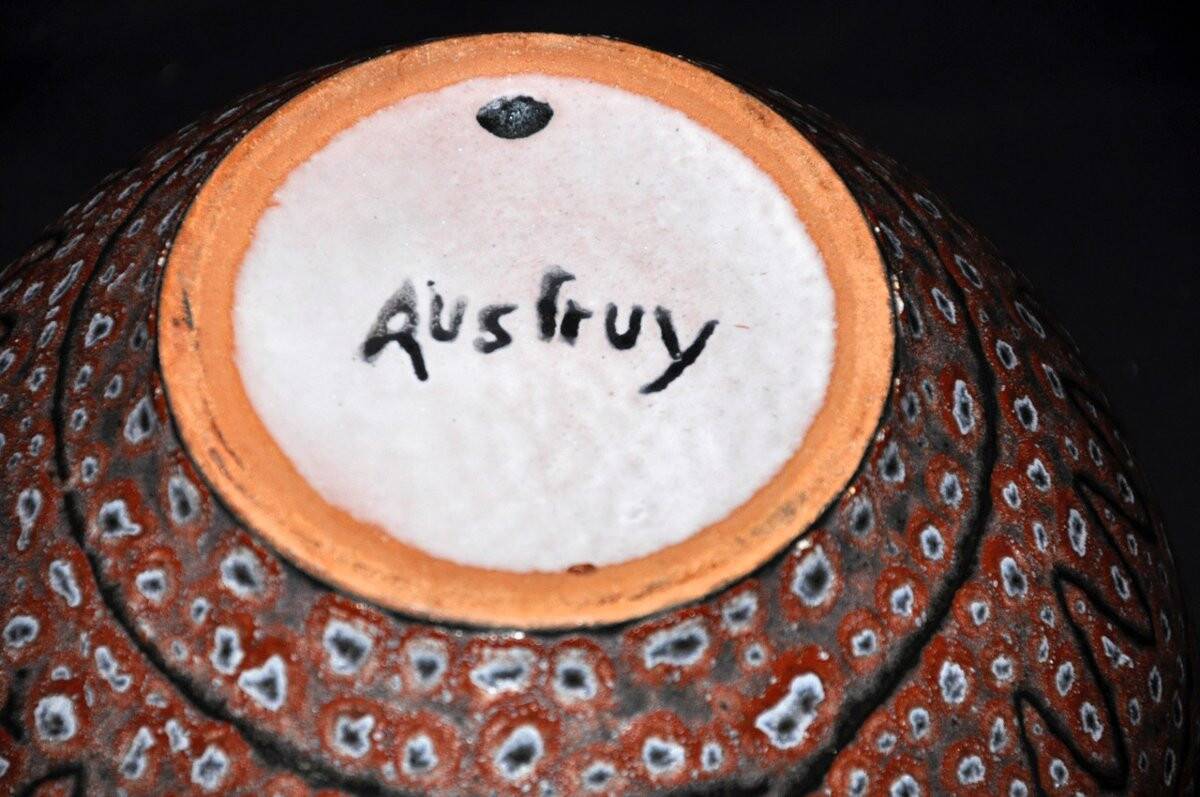 Ceramic set signed Jean Austruy circa 1970