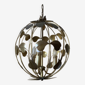 Chandelier, original ball-shaped suspension 3 lights