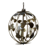 Lustre, suspension original en forme de boule 3 lumières
