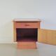 table de chevet vintage en bois clair