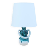 Enamelled ceramic lamp, France 1950