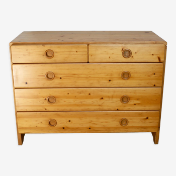 Chest of drawers in pine
