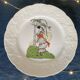 5 dessert plates art deco style