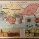 Affiche ancienne carte générale de l'Afrique Occidentale Française ( Sénégal Guinée Soudan) - 1931
