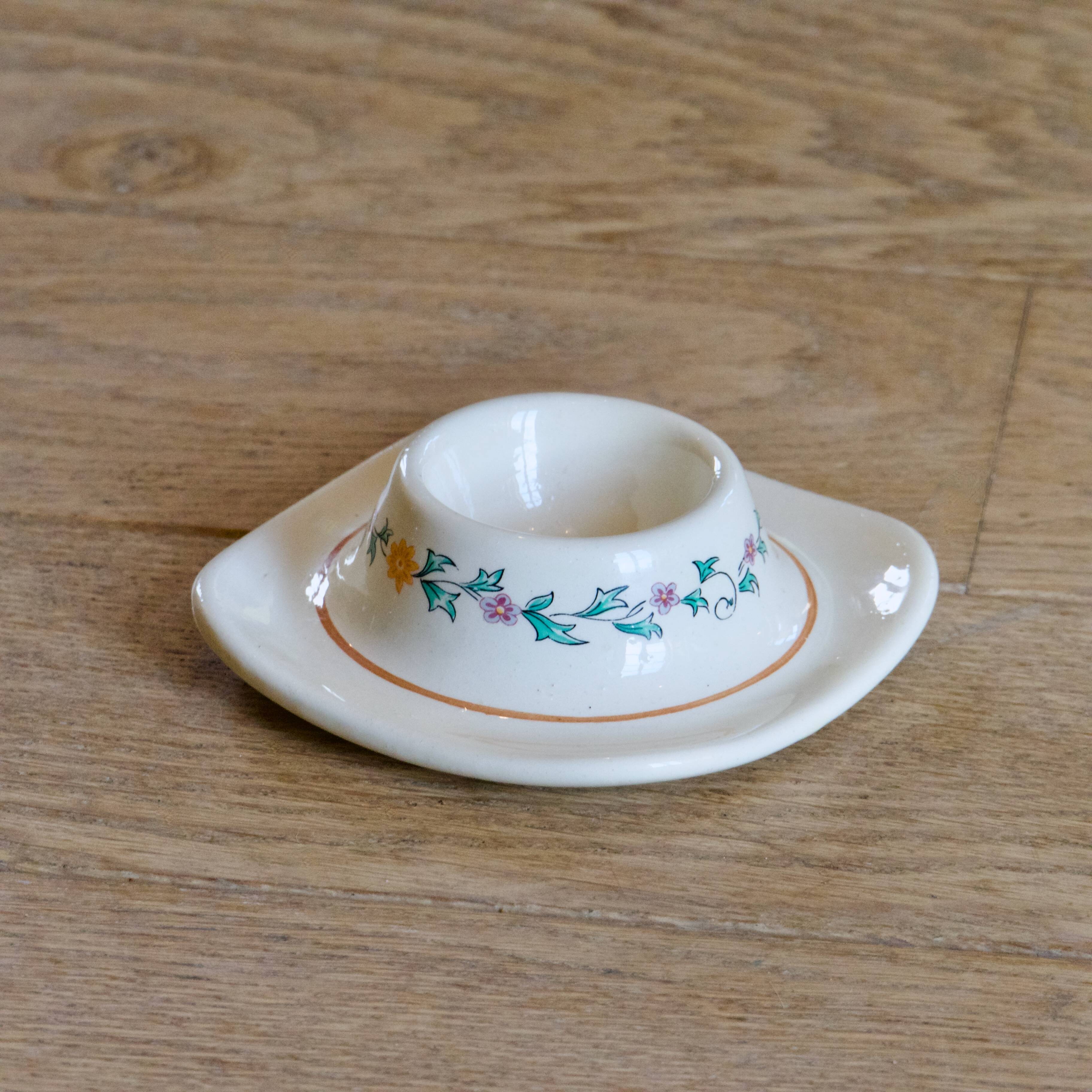 Rare antique 19th-century egg cup signed St. Clément, Félicie collection